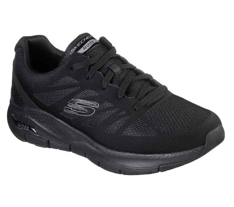 Skechers Arch Fit - Charge Back - Mens Sneakers Black [AU-SS2118]